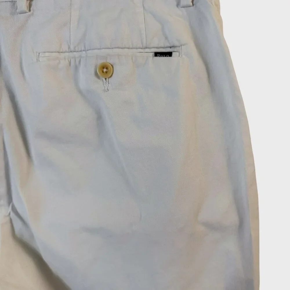 Polo Ralph Lauren Chino Short White Men's 33 Stretch Classic-Fit Preppy Vacation